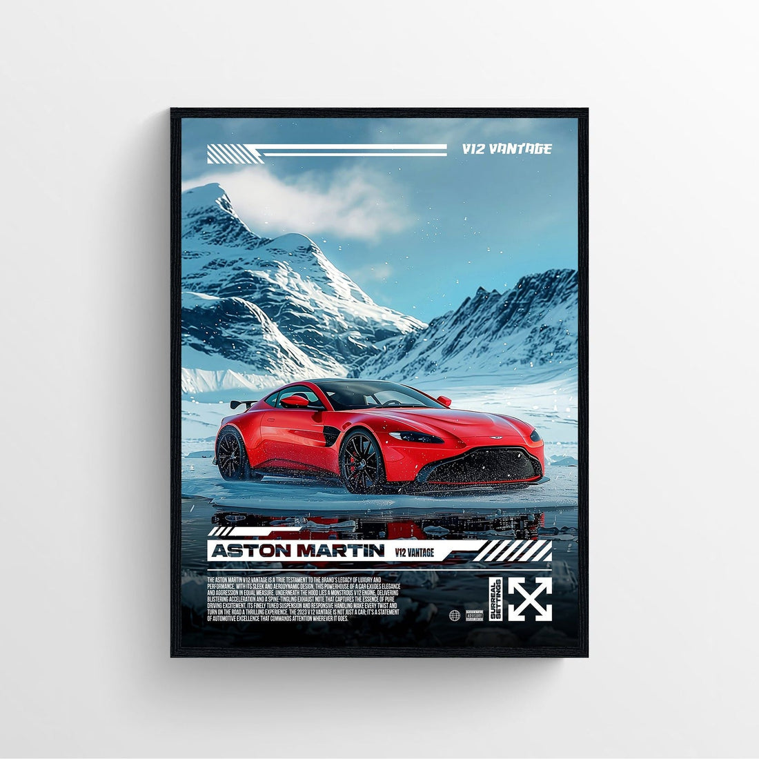 Aston Martin V12 Vantage Poster Print – Rapper Posters
