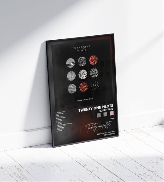 Twenty One Pilots 'Blurryface' Album Poster
