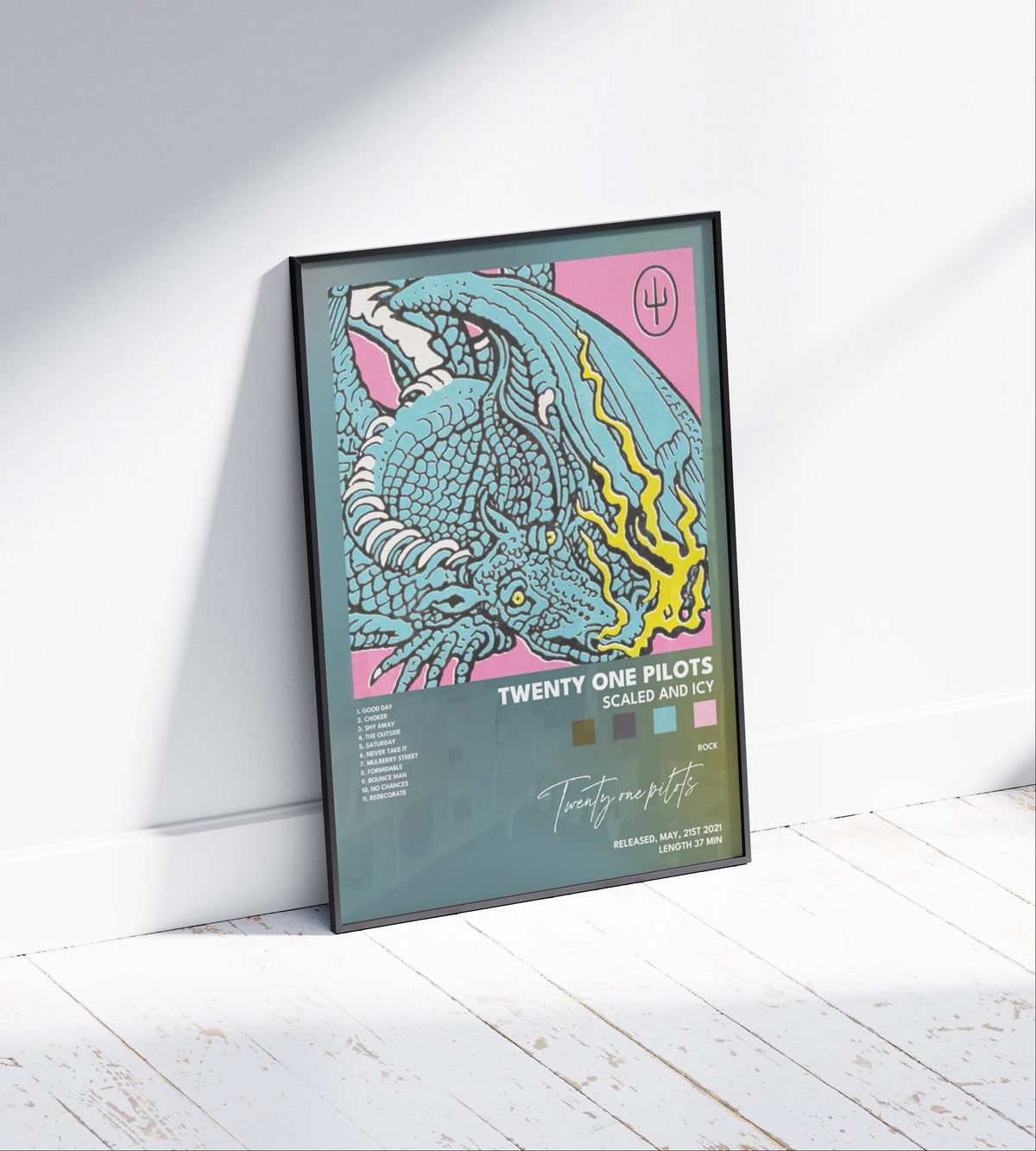 Twenty One Pilots 'Scaled And Icy' Album Poster – Rapper Posters