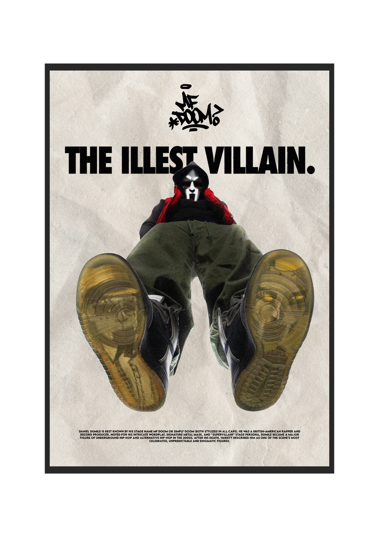 MF Doom "The llest Villan" Poster Print