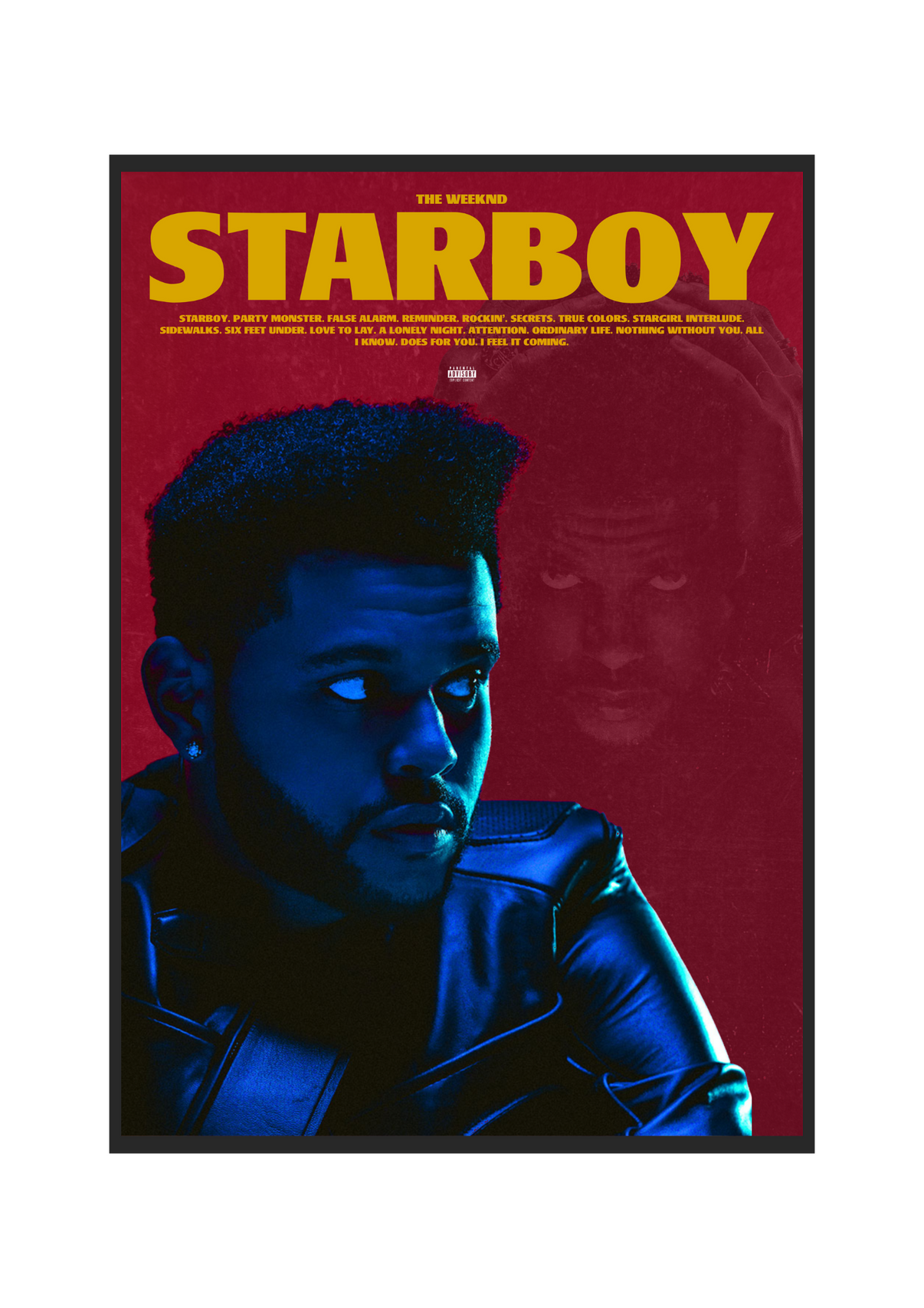 The Weeknd "Starboy" Poster Print