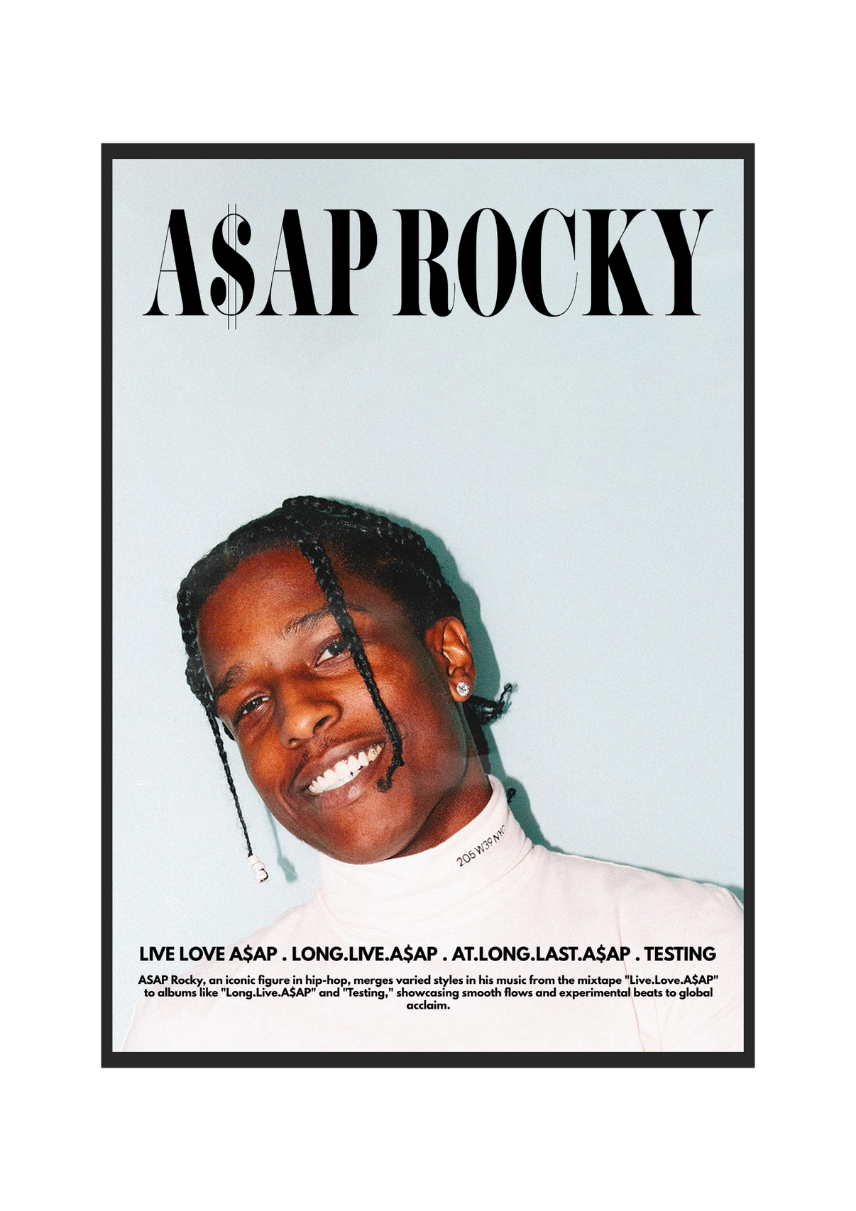 Asap Rocky Poster Print – Rapper Posters
