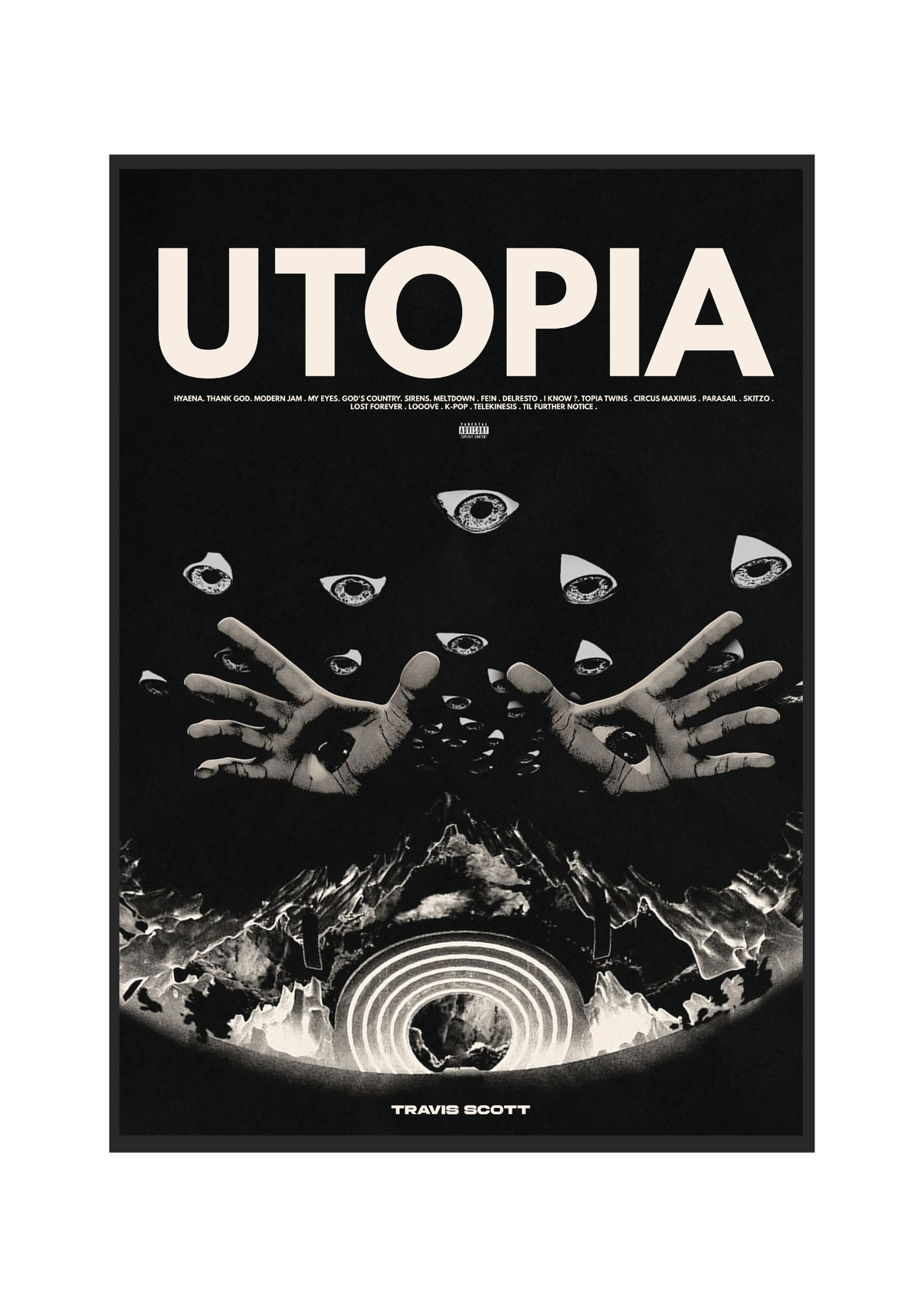 Travis Scott "Utopia" Poster Print