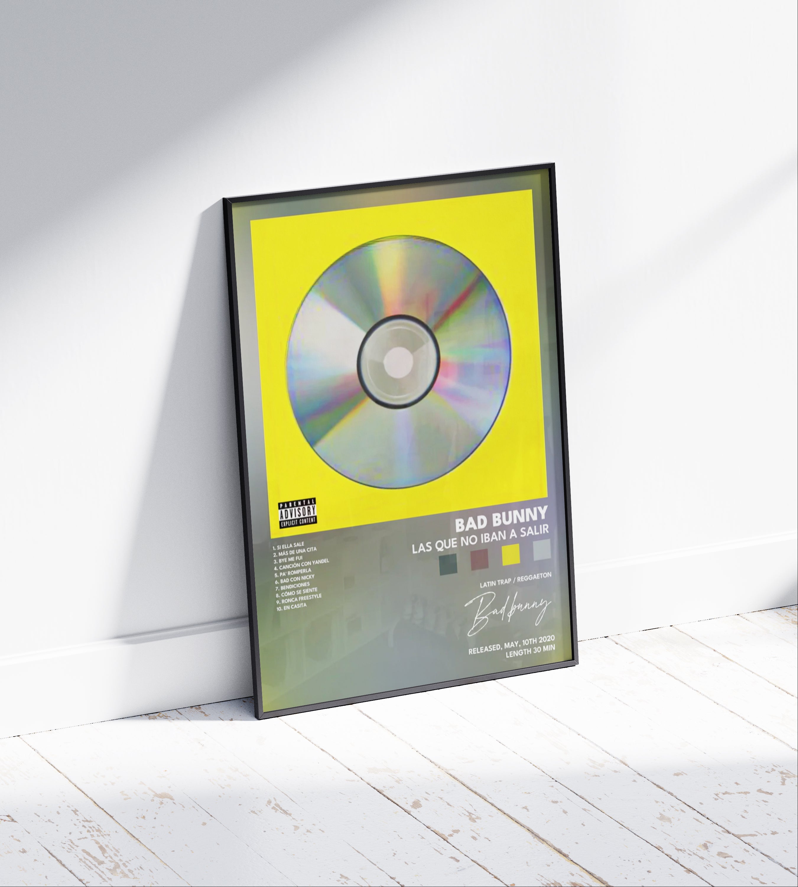 Bad Bunny 'Las que no iban a salir' Album Poster – Rapper Posters