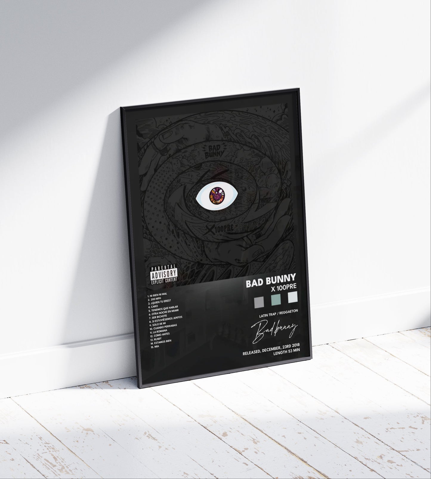 Bad Bunny 'X 100pre' Album Poster