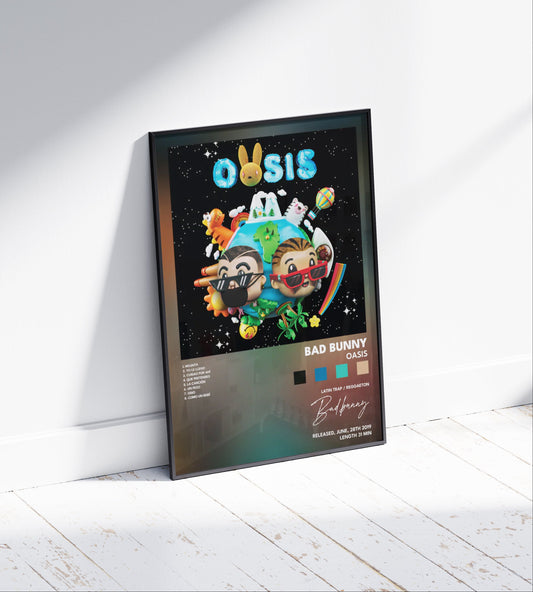 Bad Bunny 'Oasis' Album Poster