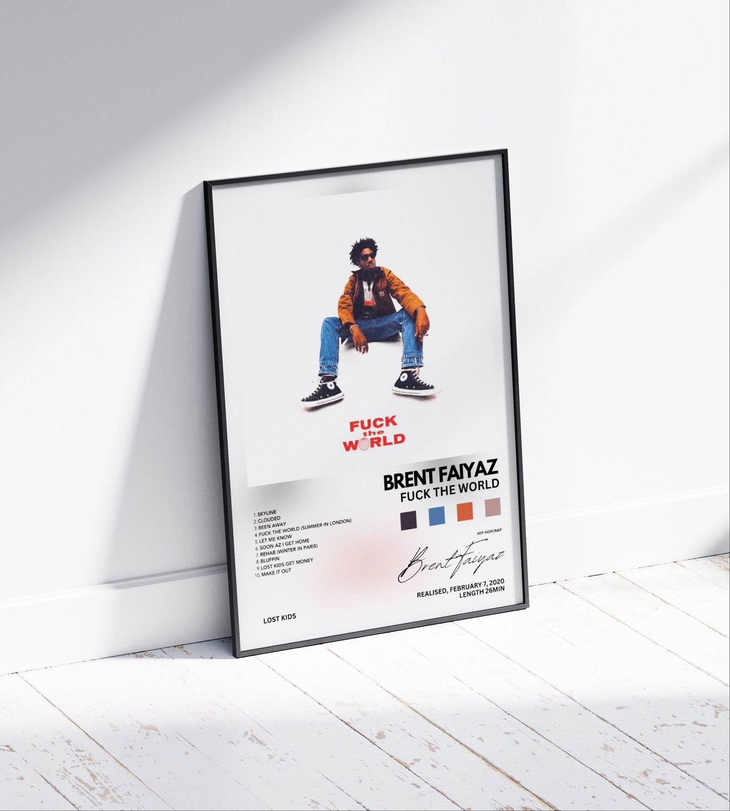 Brent Faiyaz "F*ck The World" Album Poster