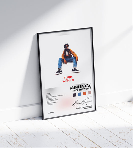 Brent Faiyaz "F*ck The World" Album Poster
