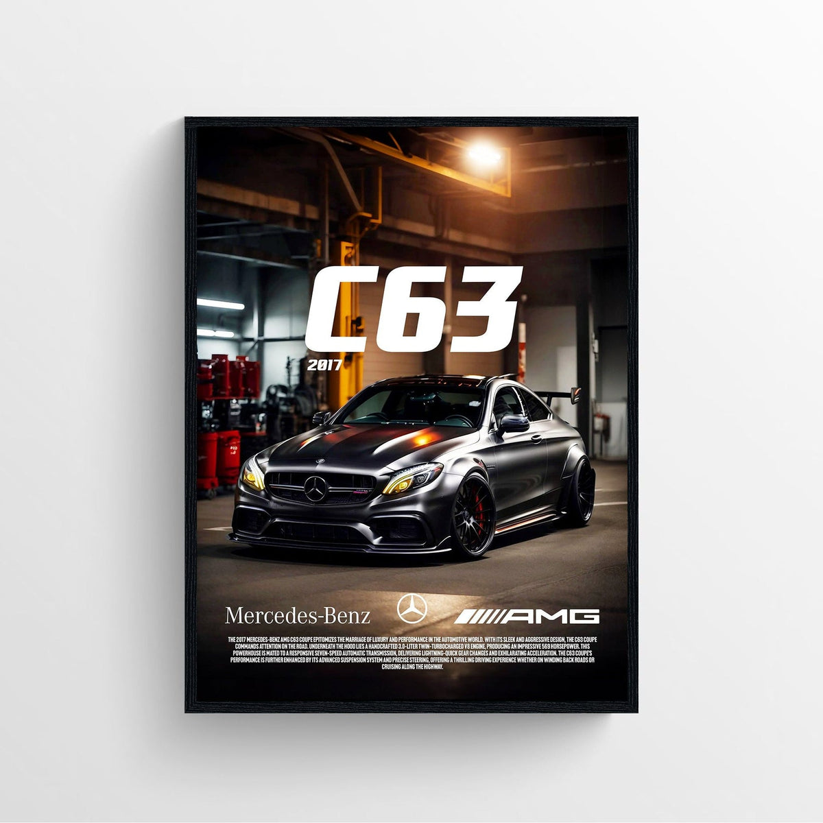 Amg Rapper Poster Mercedes C63 AMG Black Series Poster Print – Rapper Posters