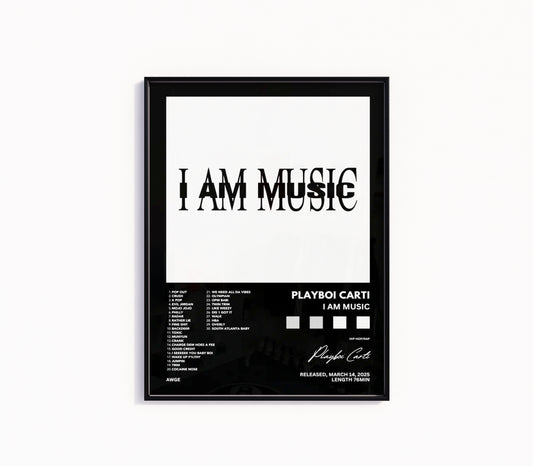 Playboi Carti "I Am Music" Album Poster