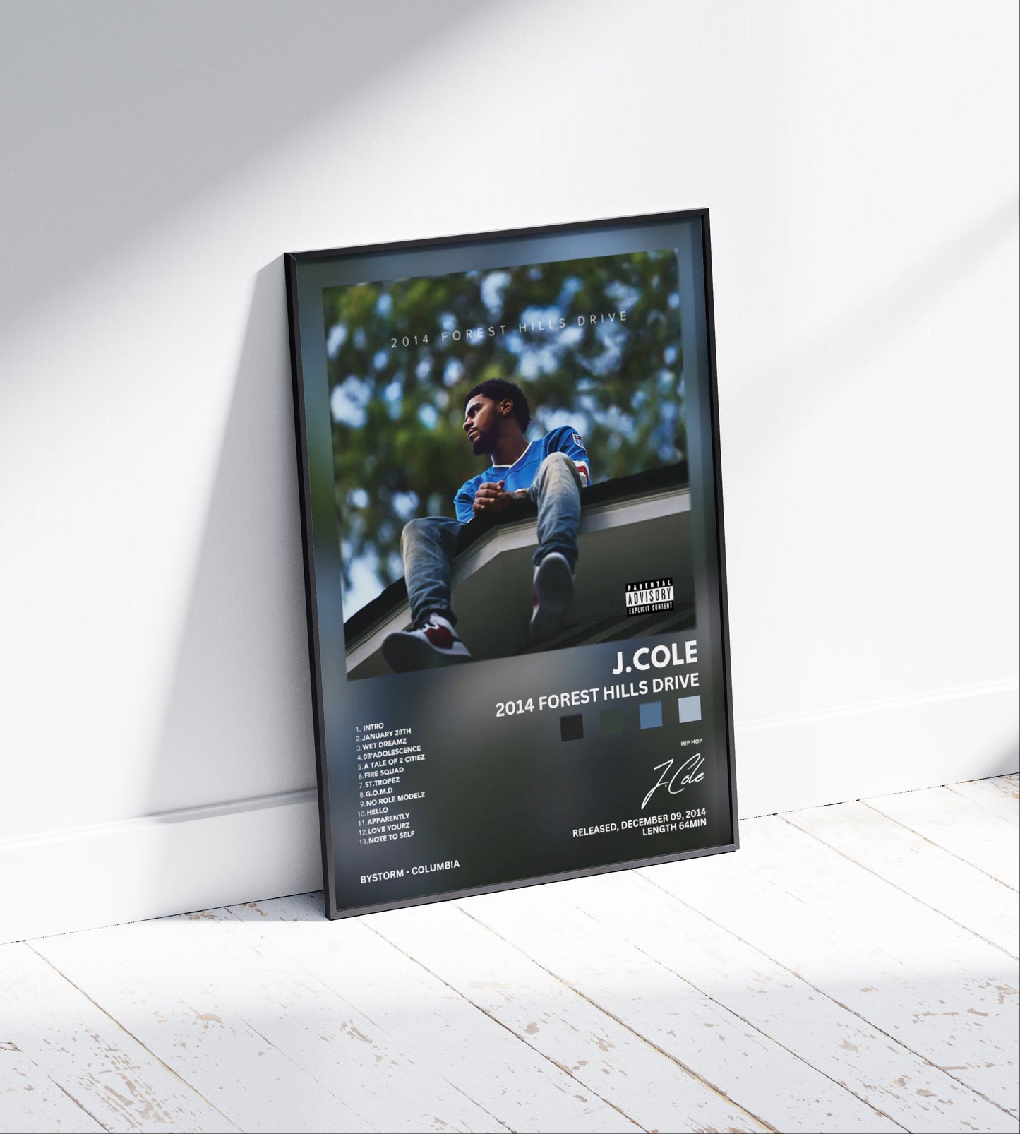 J Cole "2014 Forest Hills Drive" Album Poster