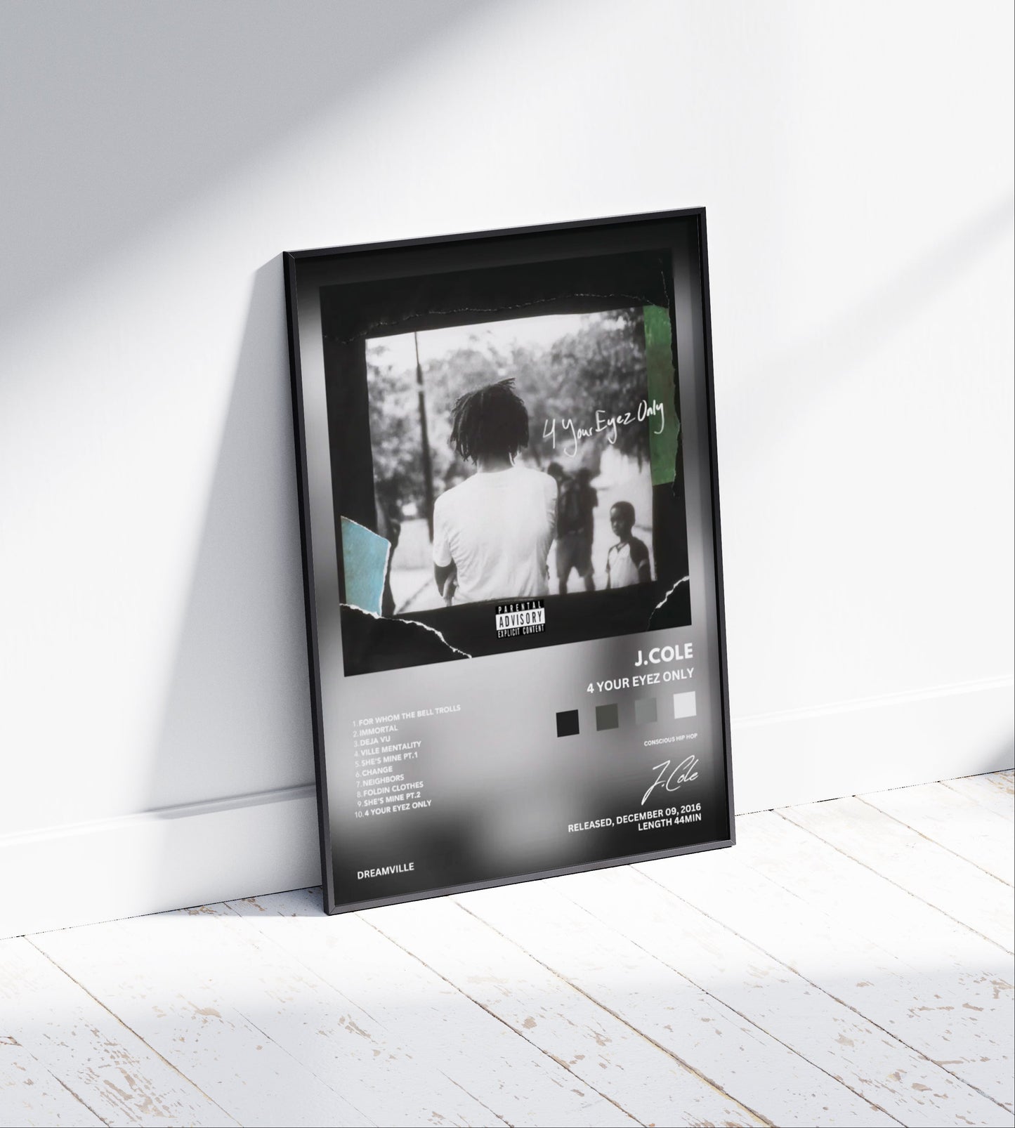 J Cole "4 Your Eyez Only" Album Poster
