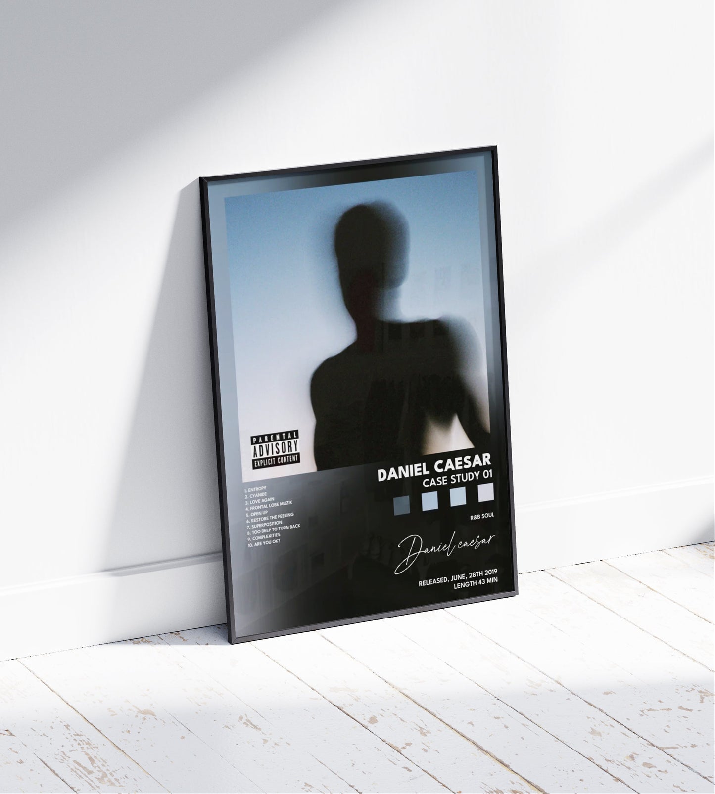 Daniel Caesar "CASE STUDY 01" Album Poster