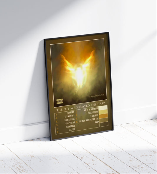 Santan Dave 'The Boy Who Played The Harp' Album Poster