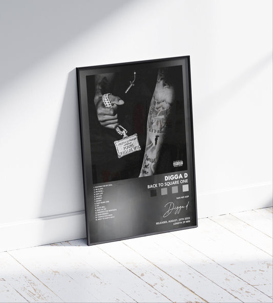 Digga D 'Back to Square One' Album Poster