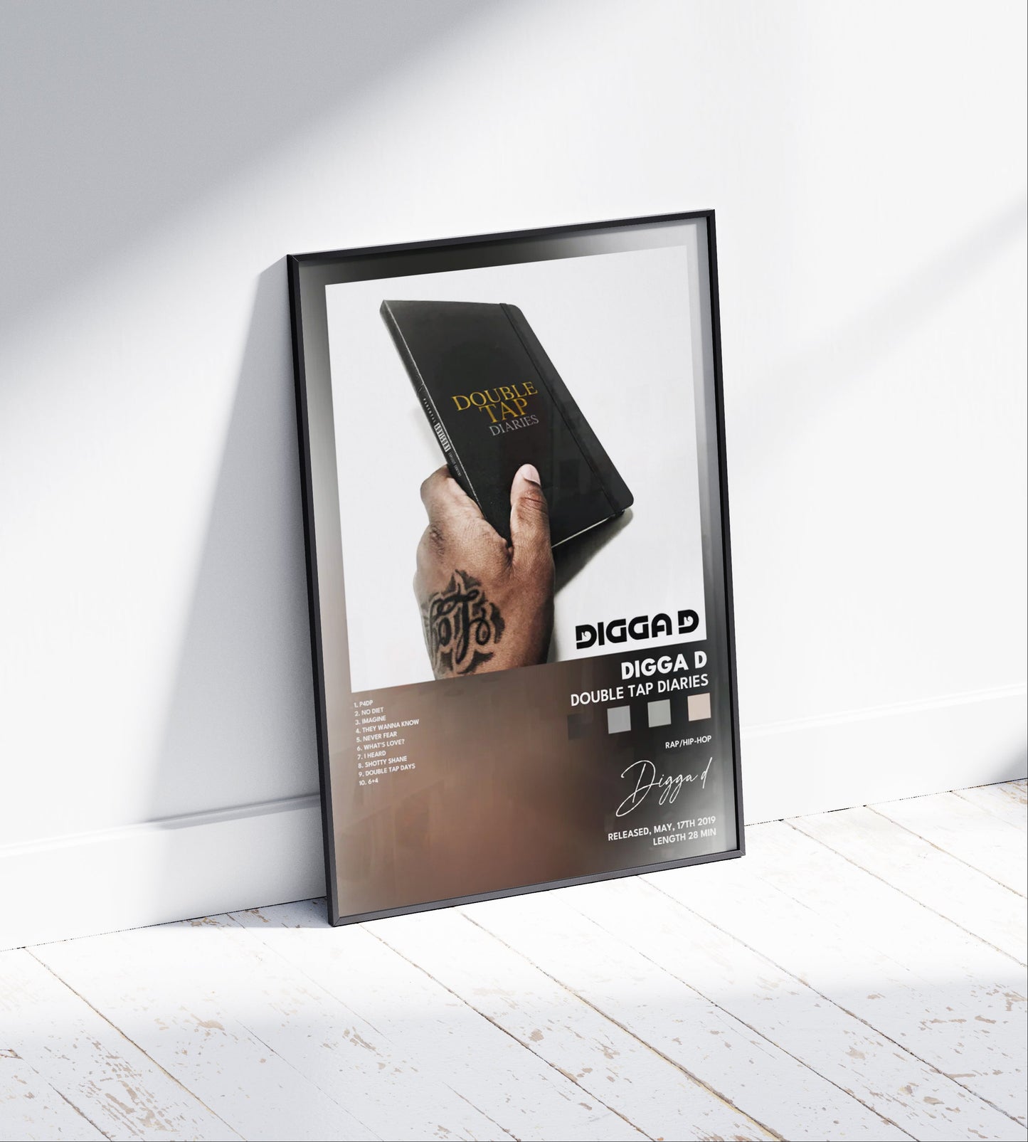 Digga D 'Double Tap Diaries' Album Poster