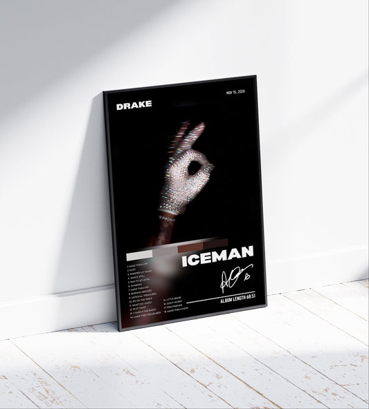 Drake "Iceman" Album Poster