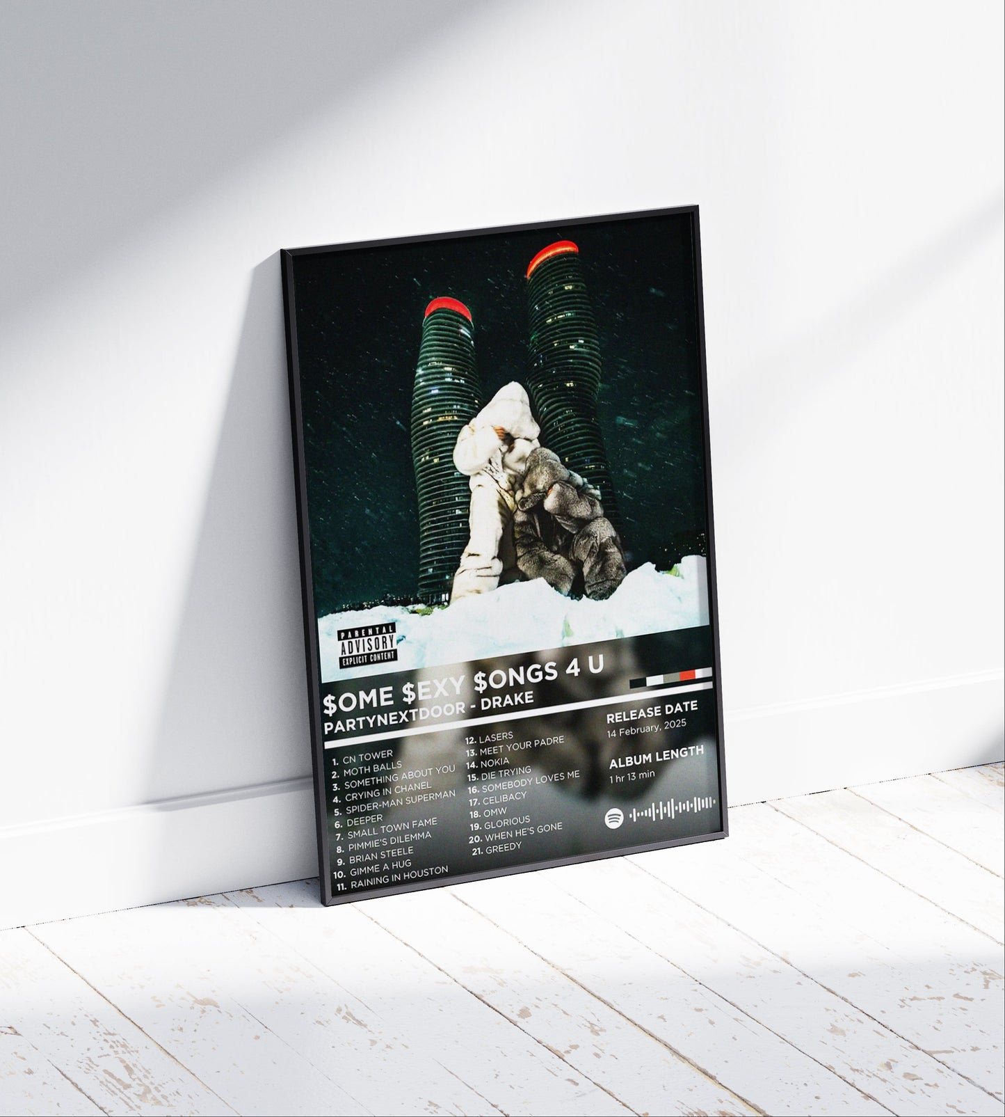 PARTYNEXTDOOR & Drake "Some Sexy Songs 4 U" Album Poster
