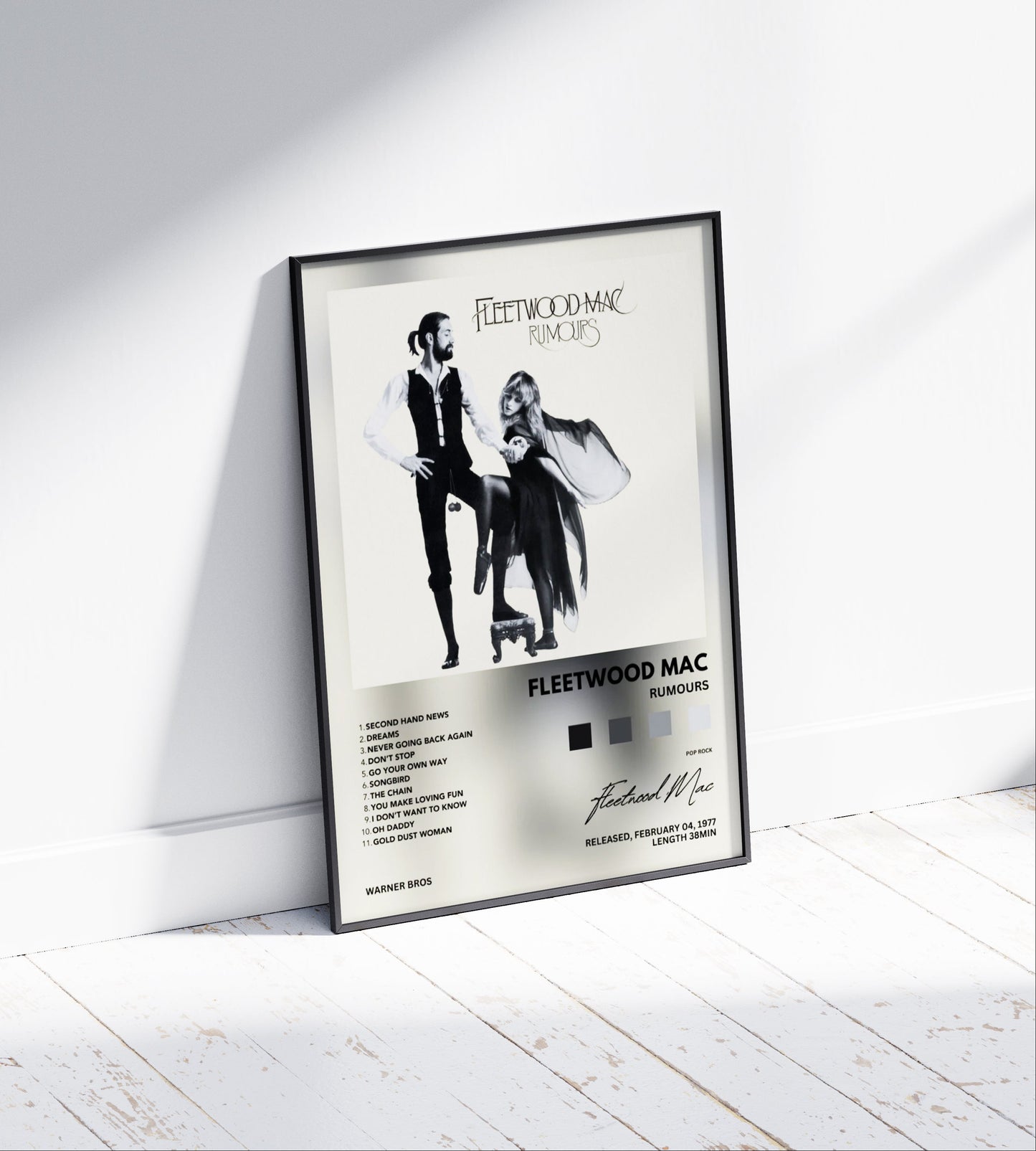 Fleetwood Mac "Rumours" Album Poster