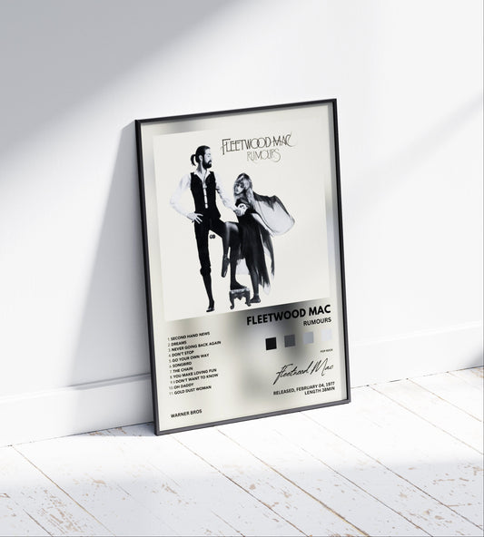 Fleetwood Mac "Rumours" Album Poster