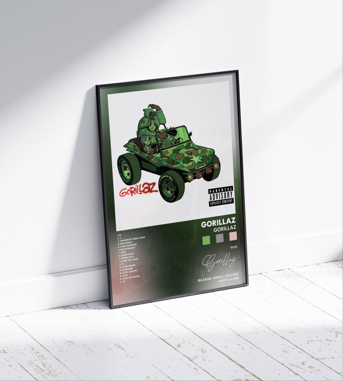 Gorillaz "Gorillaz" Album Poster