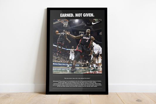 Lebron James Motivational Poster Print