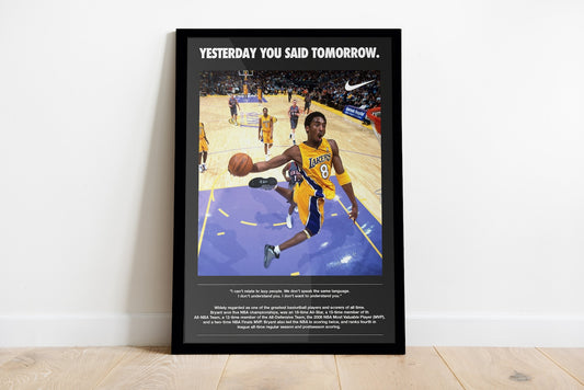 Kobe Bryant Motivational Poster Print