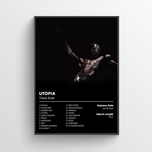 Travis Scott "Utopia" Album Poster