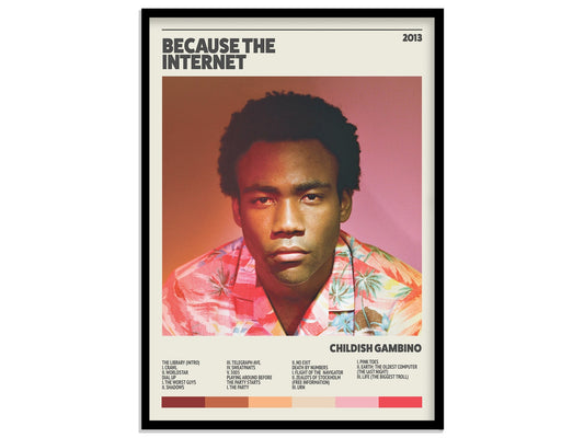 Childish Gambino "Because The Internet" Album Poster Print