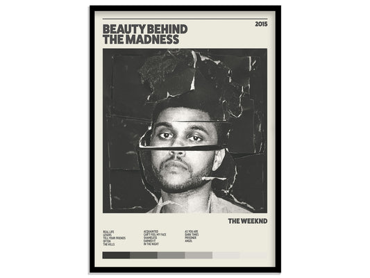 The Weeknd "Beauty Behind The Madness" Album Poster Print