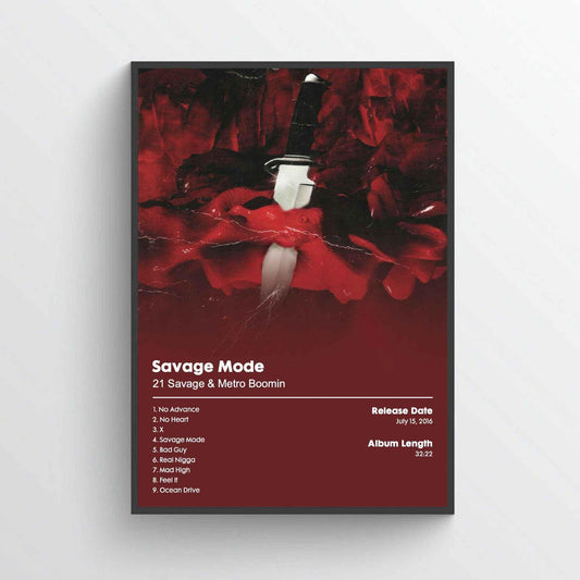 21 Savage & Metro Boomin "Savage Mode" Poster