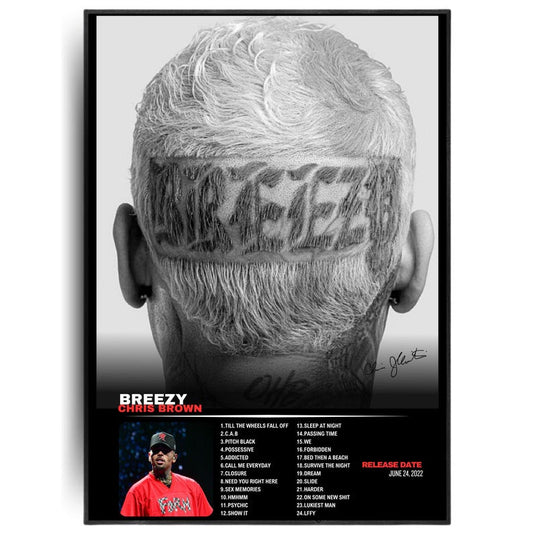 Chris Brown "Breezy" Album Poster