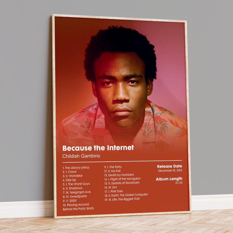 Childish Gambino "Because the Internet" Album Poster