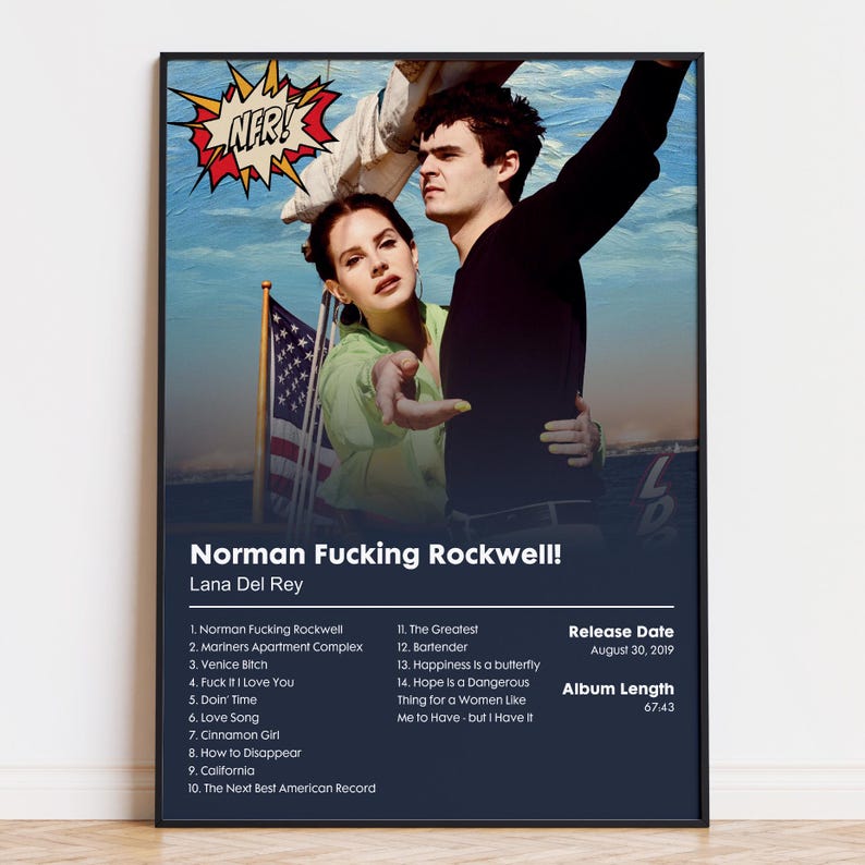 Lana Del Rey "Norman F*cking Rockwell" Album Poster