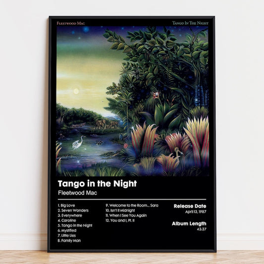 Fleetwood Mac "Tango In The Night" Album Poster