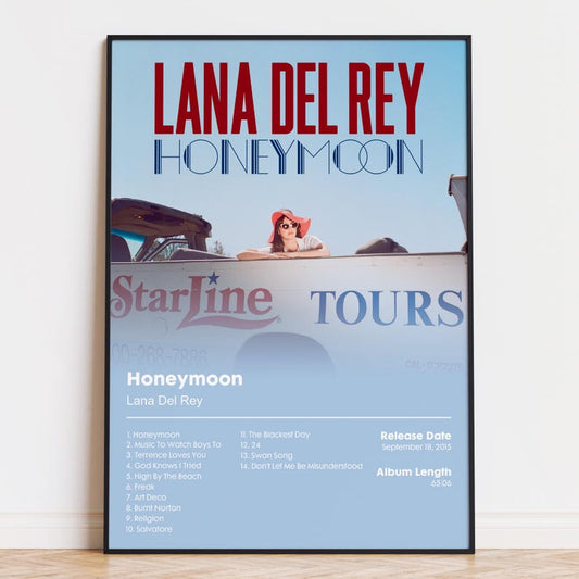 Lana Del Rey "Honeymoon" Album Poster