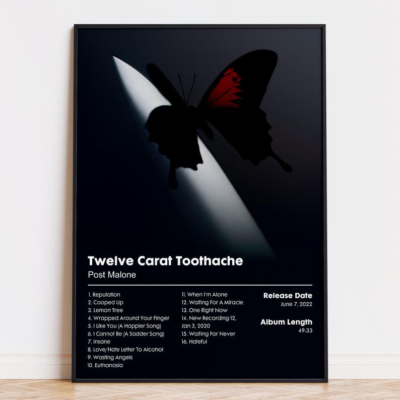 Post Malone "Twelve Carat Toothache" Album Poster