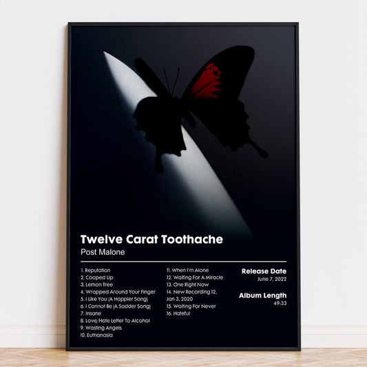 Post Malone "Twelve Carat Toothache" Album Poster