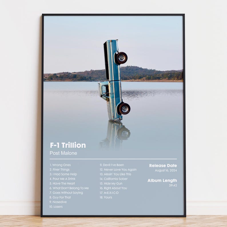 Post Malone "F-1 Trillion" Album Poster