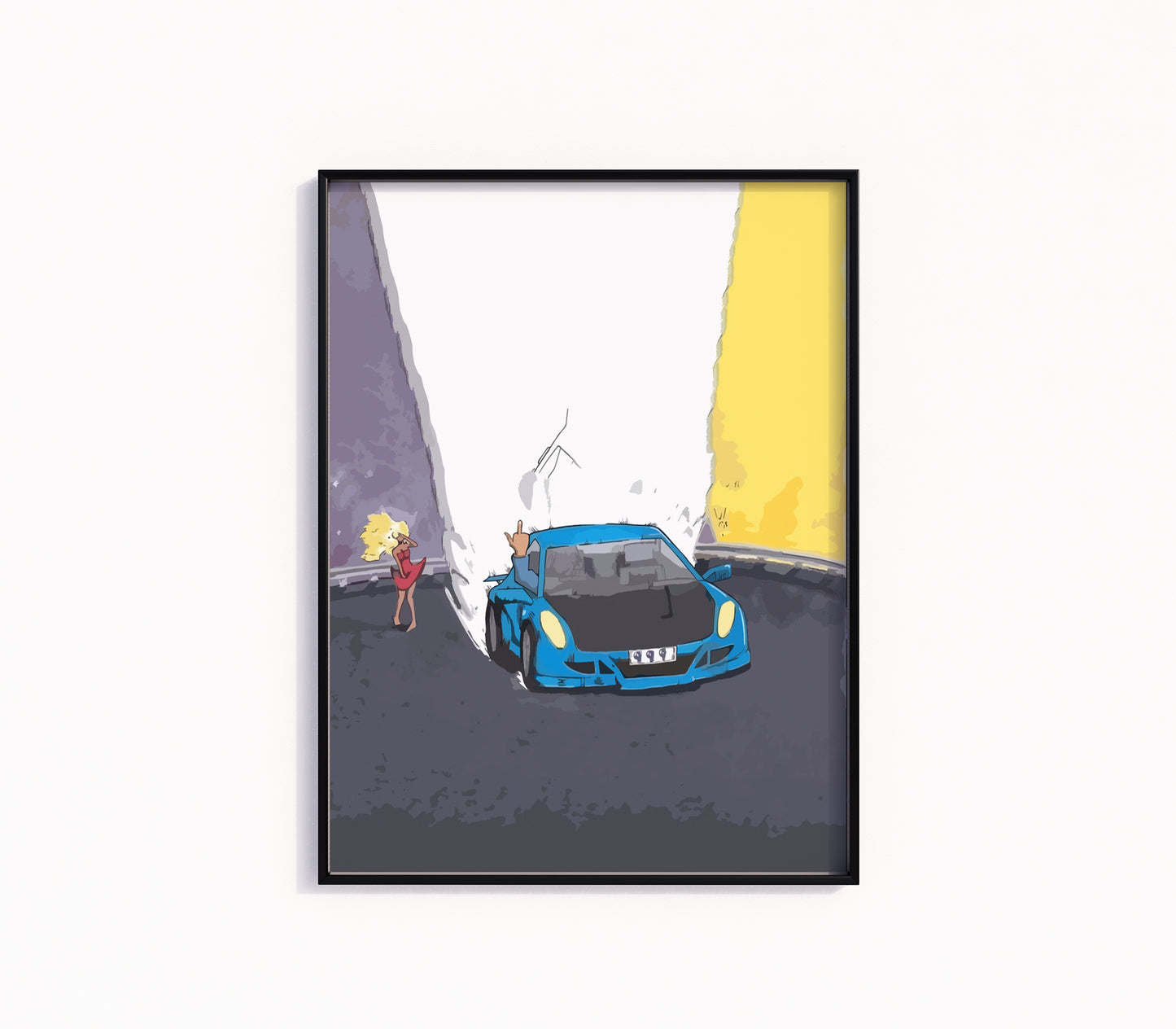 Juice Wrld Car Poster Print