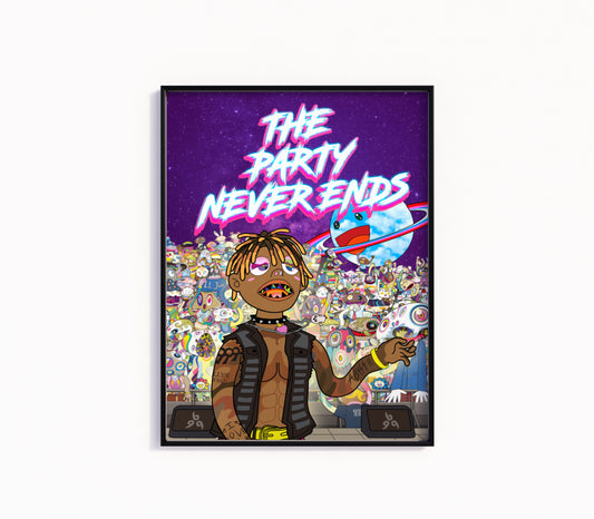 Juice Wrld "The Party Never Ends" Poster