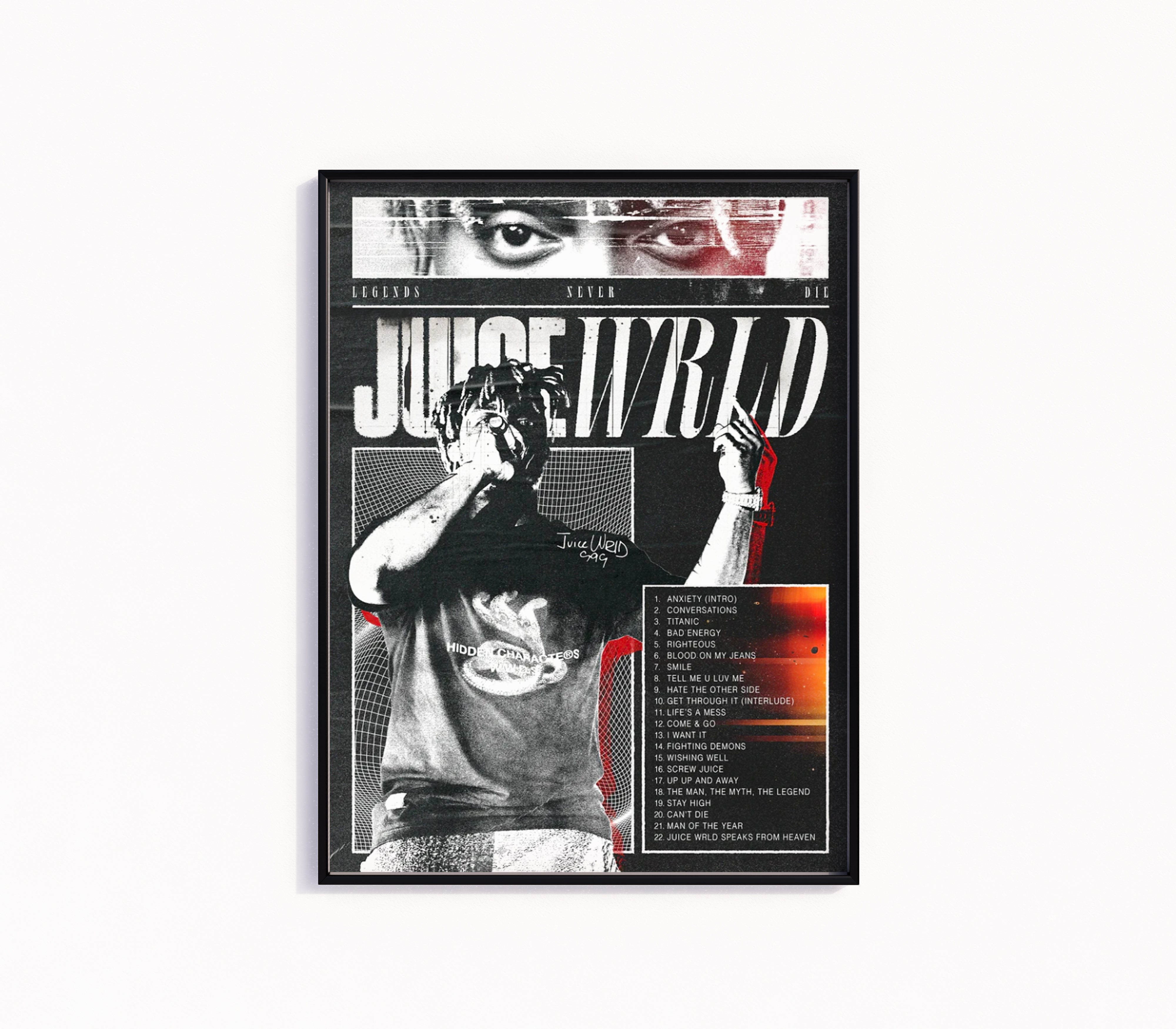 Juice World Rapper Logo Juice Wrld Poster – Rapper Posters