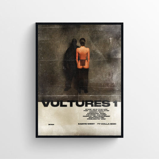 Kanye West X TY Dolla Sign "Vultures" Poster Print