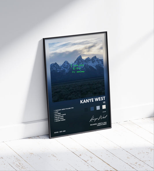 Kanye West "Ye" Album Poster