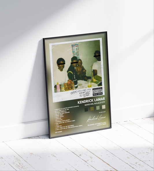 Kendrick Lamar "Good Kid, M.A.A.D City" Album Poster