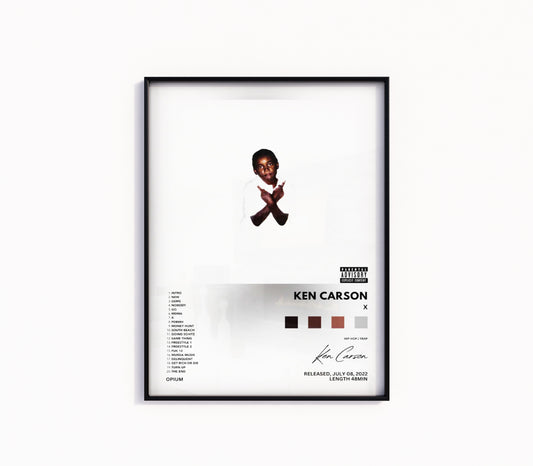 Ken Carson "X" Album Poster