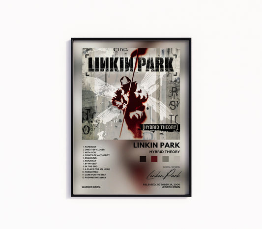 Linkin Park "Hybrid Theory" Album Poster