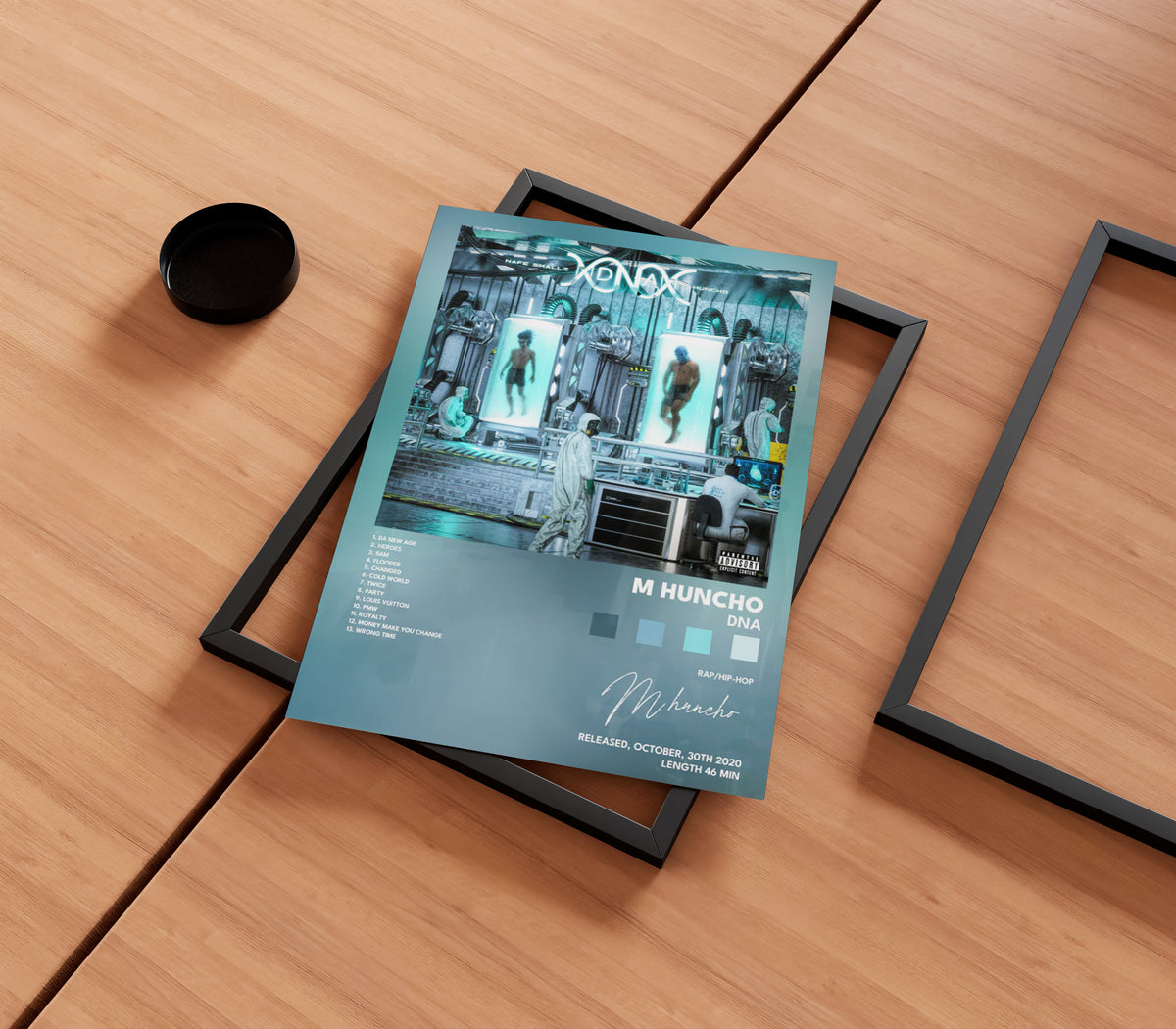 Huxho Rapper Poster M Huncho 'DNA' Album Poster – Rapper Posters
