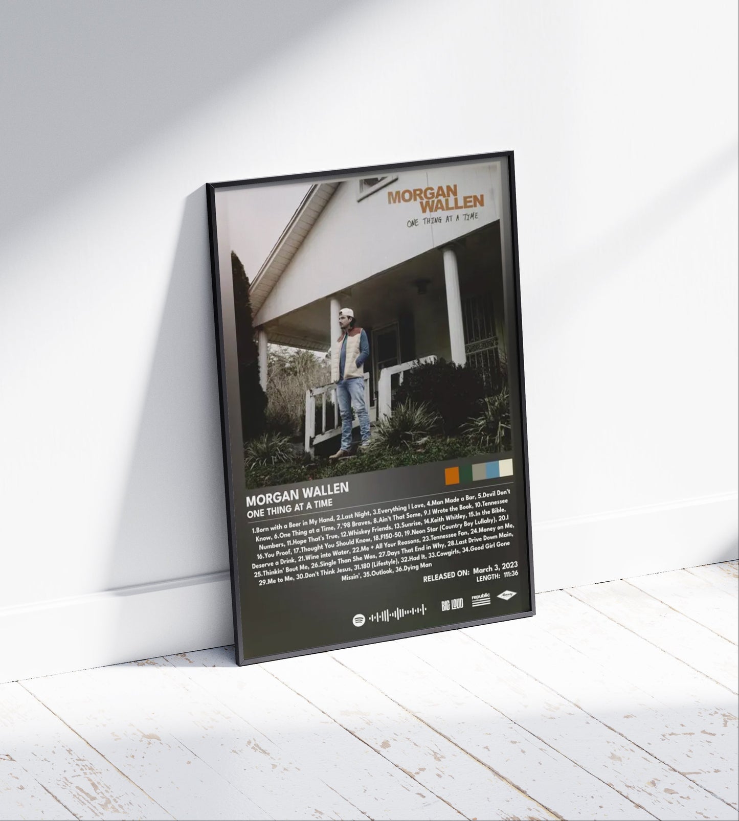 Morgan Wallen 'One Thing at a Time' Album Poster