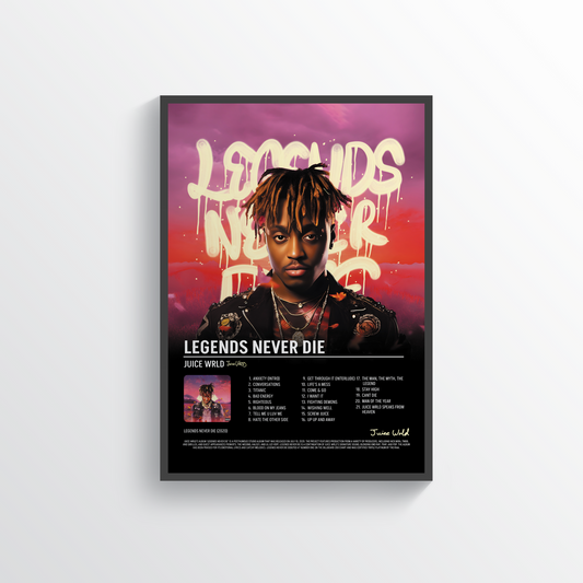 Juice Wrld "Legends Never Die" Poster Print